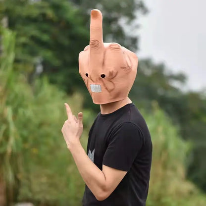 Middle Finger Halloween Full Head Mask