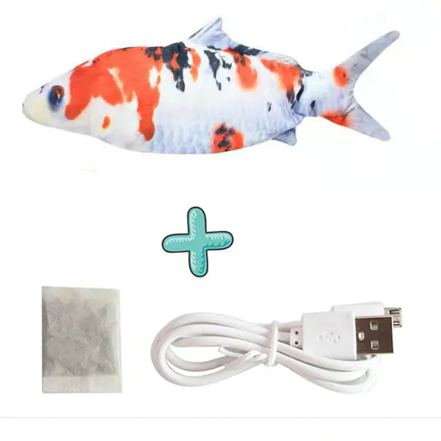 Cats USB Charger Interactive Toy Fish