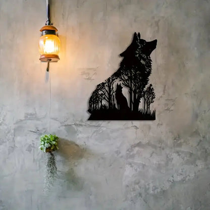 Halloween Black Wolf Wall Decoration