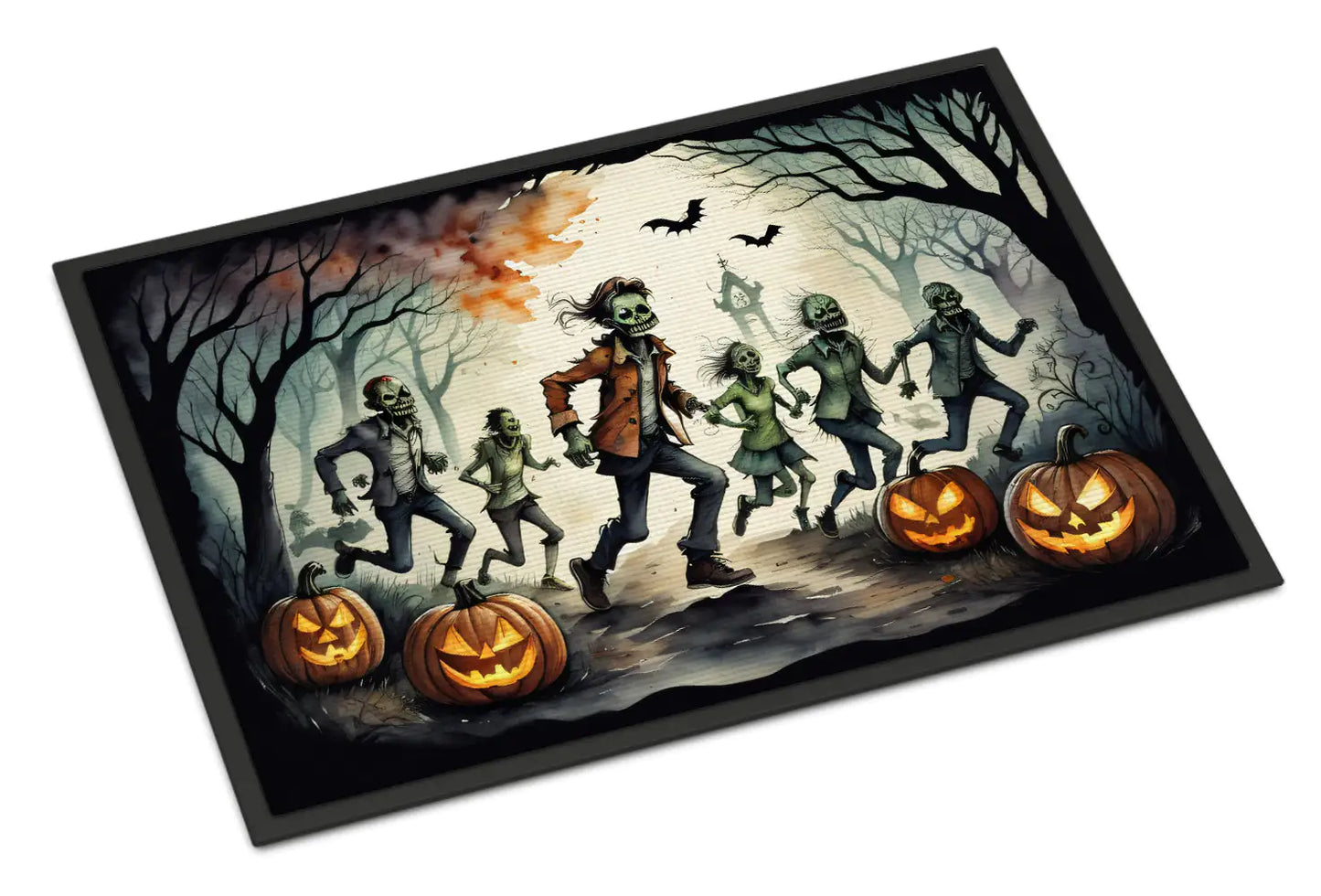 Zombies Spooky Halloween Doormat