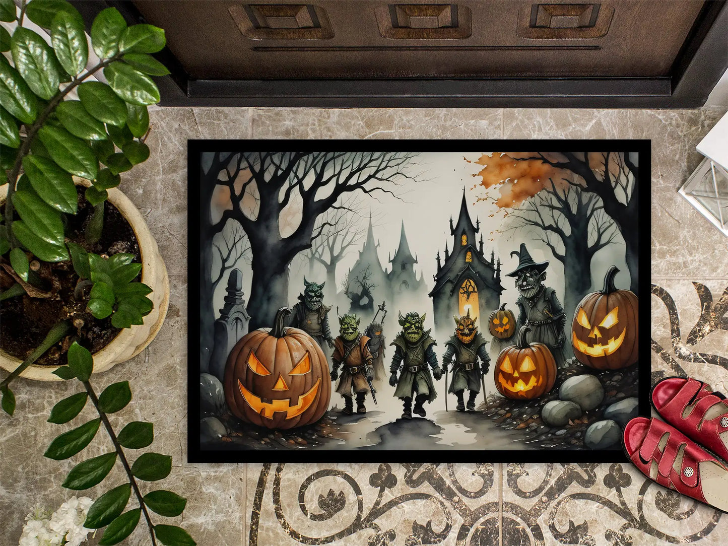 Orcs Spooky Halloween Doormat