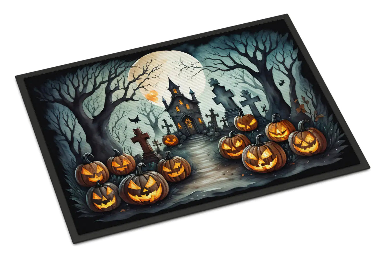 Graveyard Spooky Halloween Doormat