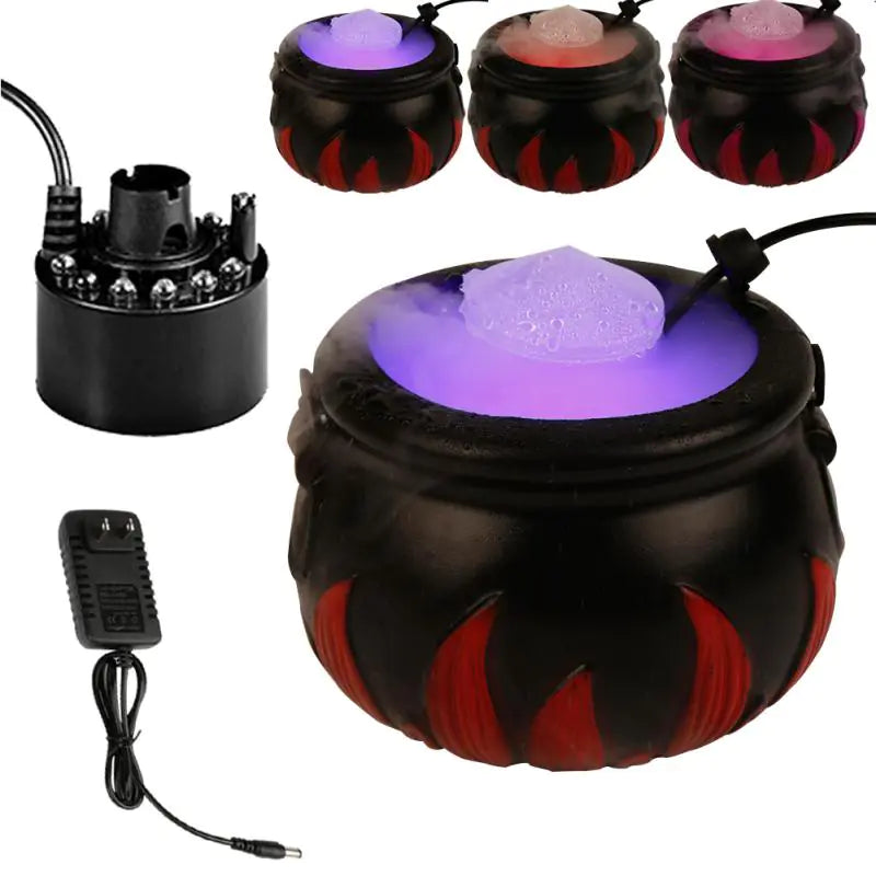 Halloween Smoke Machine Mist Maker Color Changing