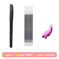 Pen set (1 pen + 5 refills + silicone writing aid)